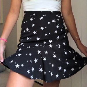 Nasty Gal Asymmetrical Star Skirt